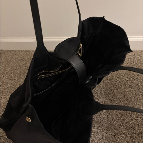 Quince nylon tote bag in black - Picture 10 of 12